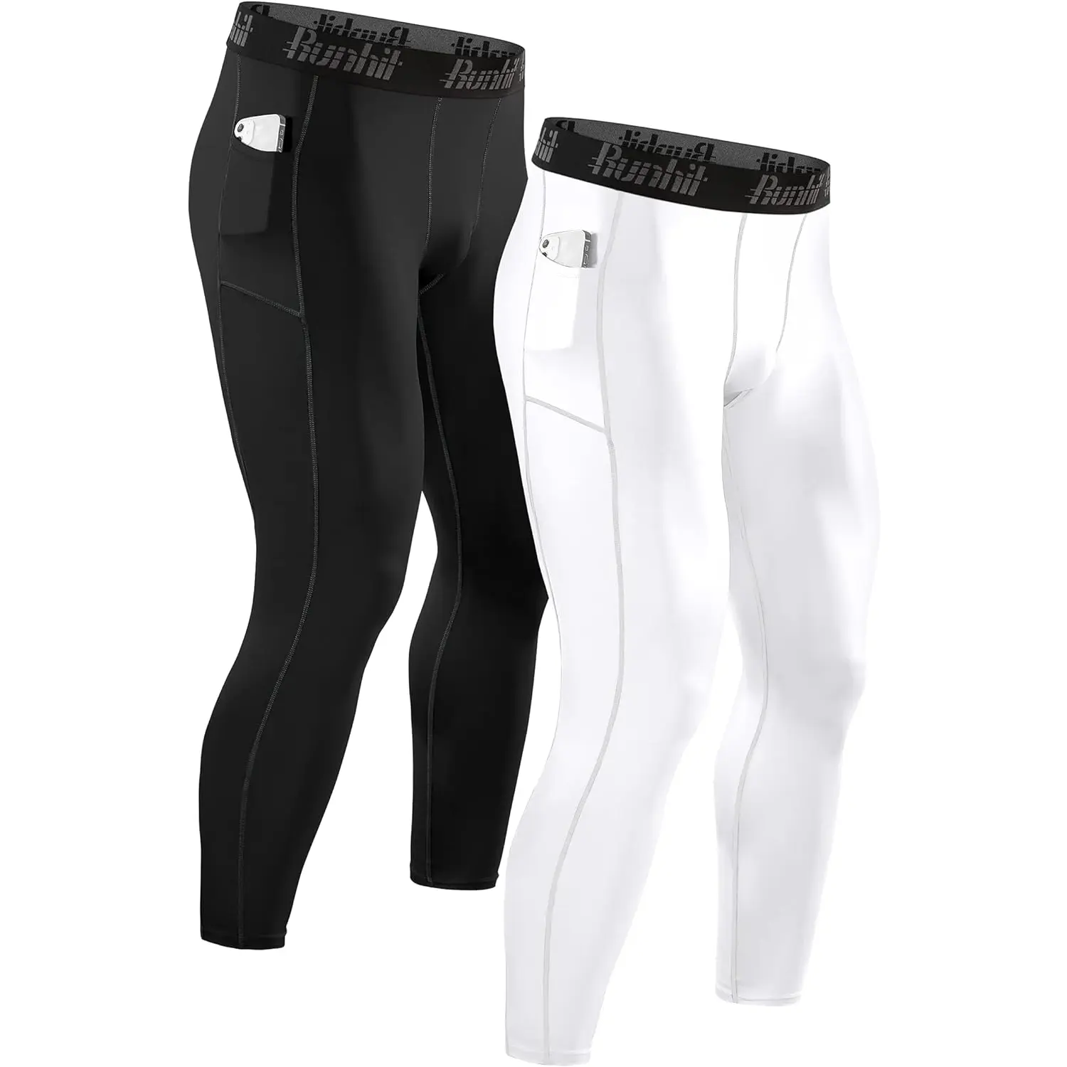 Runhit Compression Pants Men Running Tights Leggings Athletic Workout Gym Pants Runhit