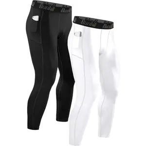 Runhit Compression Pants Men Running Tights Leggings Athletic Workout Gym Pants Runhit