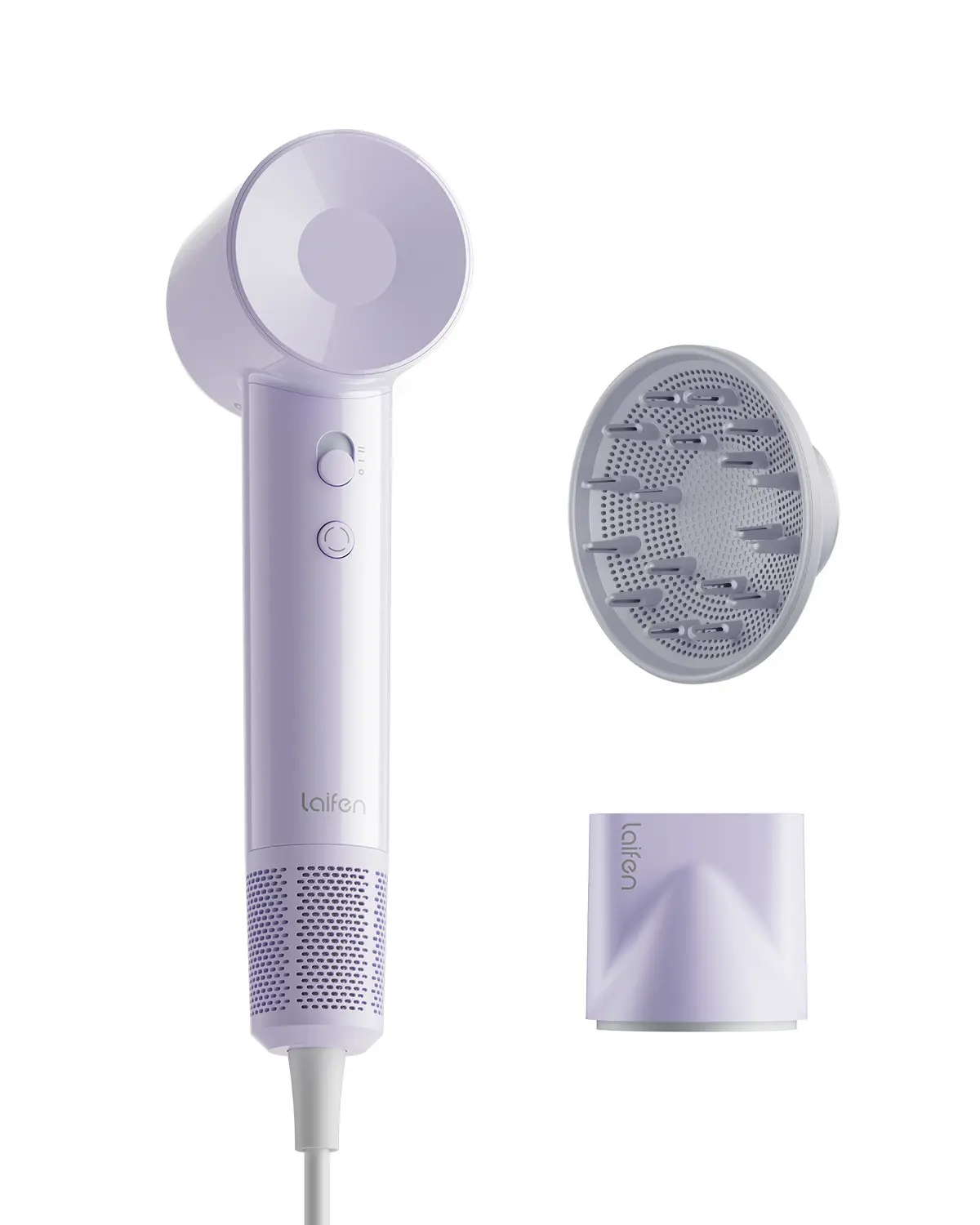Laifen SE Lite High-Speed Hair Dryer with Ionizer, 19m/s Airflows, 345g Lightweight Design, Heat Protection, Hot/Cold Use, Low-Noise Thermo-Control for Travel, Yes, None