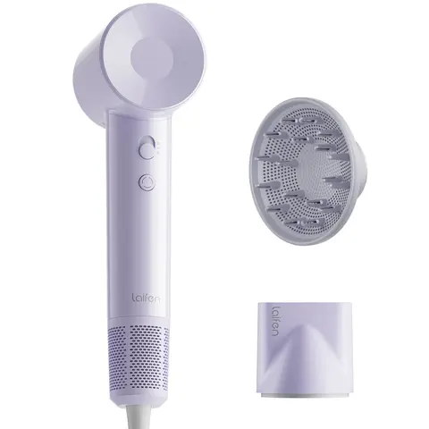 Laifen SE Lite High-Speed Ionic Hair Dryer with Ionizer & Negative Ions, 19m/s Airflow, 345g Portable Lightweight, Dual-Layer Filter, Heat Protection, Hot & Cold Settings, Quick-Dry, Shine Enhancing, Includes Diffuser