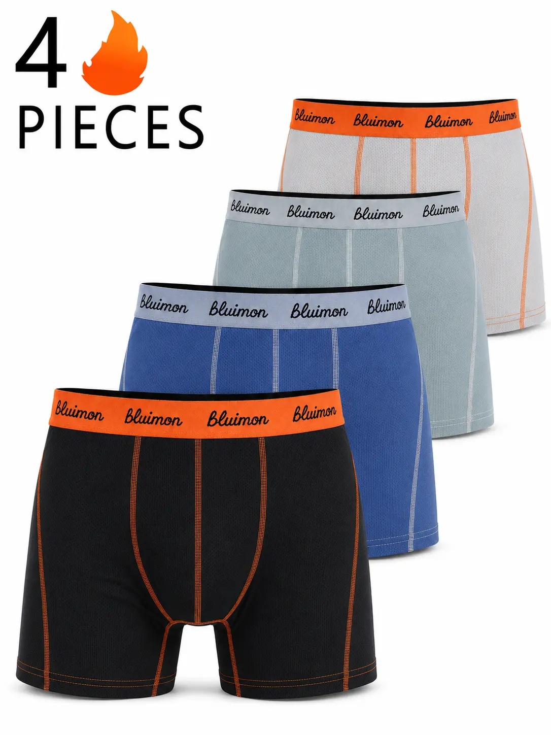 Bluimon Men’s Aero-Flow 3D Elite Mesh Triangle Underwear — 4-pack / 2-pack / single pack — ice silk cool feel, 10 vibrant colorways, moisture-wicking quick-dry, non-slip design, premium set, perfect gift, briefs, boxer briefs, summer lettered styles