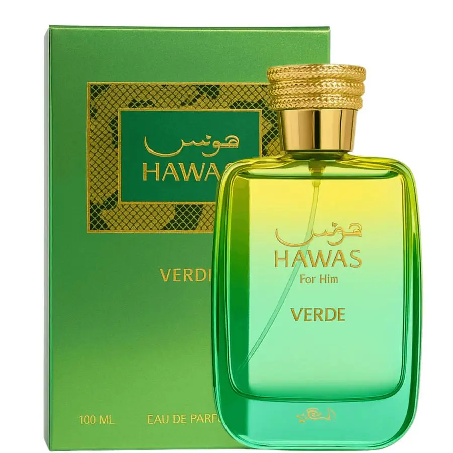 Hawas Verde For Him Fresh Aquatic Citrus Woody Men's Eau de Parfum Spray, 3.4 FL OZ (100ml) Hawas Verde For Him Fresh Aquatic Citrus Woody Men's Eau de Parfum Spray, 3.4 FL OZ (100ml)