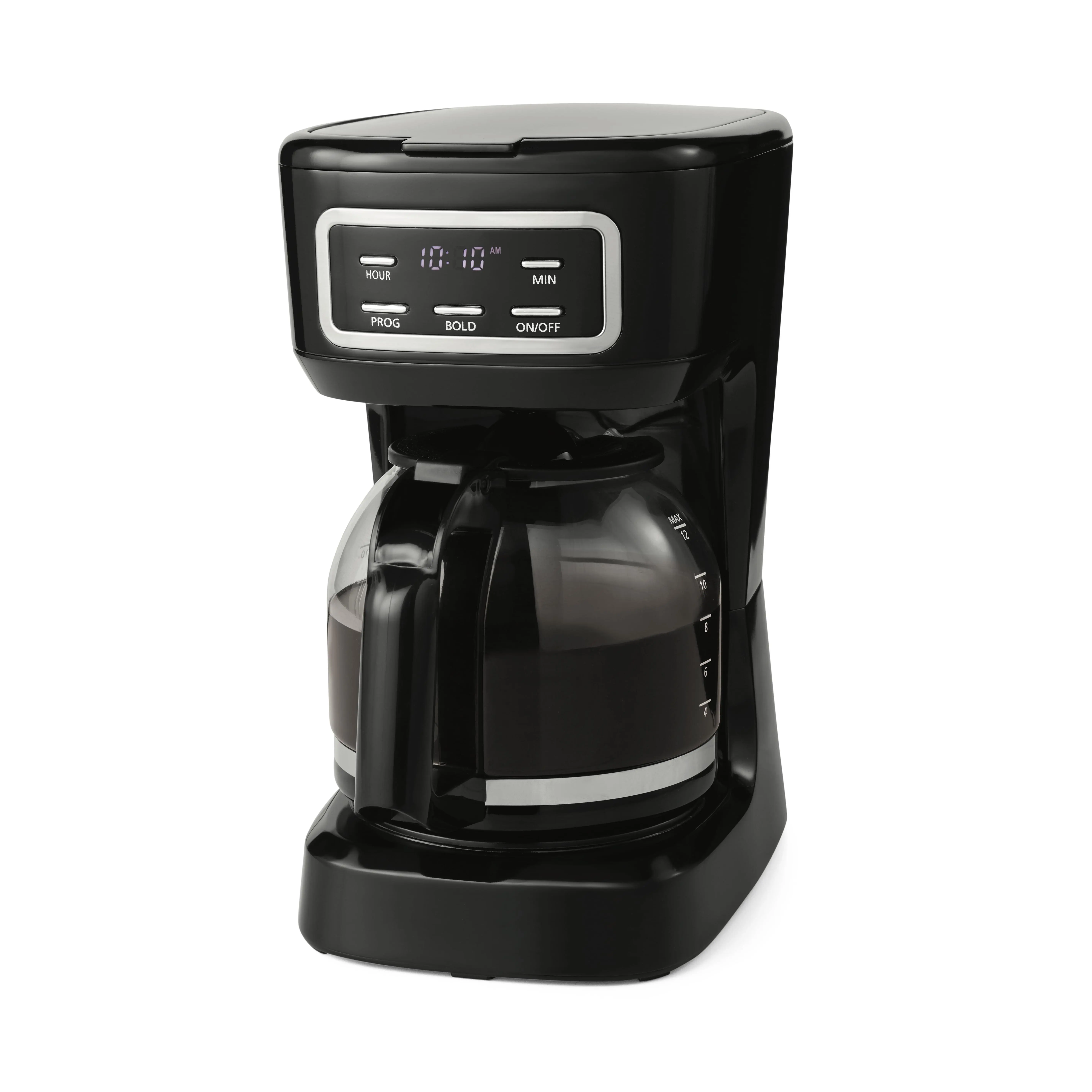 Mainstays 12-Cup Black Programmable Drip Coffee Maker, CM1449-UL