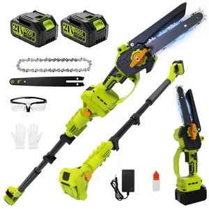 【Father's Day Gift】Mini Chainsaw, 6-inch Mini Chainsaw Cordless, Handheld Electric Power Chain Saw with 2 Batteries, for Tree Trimming Wood Cutting, Best Gifts for Father, Dad, Husband, Men