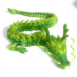 3D Printed Giant Articulated Chinese Dragon - Movable Fidget Toy & Desk Decor for Collectors, DIY Specialty Supply Gift #3DDragon