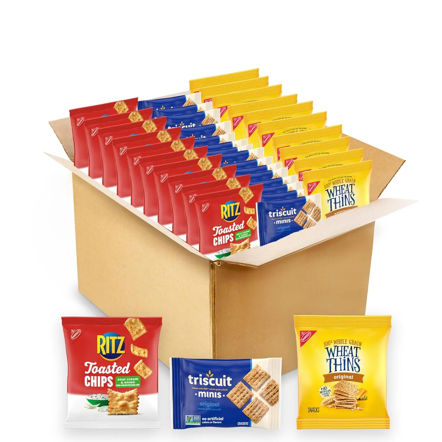 Cracker Variety Pack, RITZ Toasted Chips, Wheat Thins Snacks Whole ...