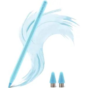 Stylus Pen for iPad 2018-2026, Palm Rejection & Tilt Sensitivity,  Attachment, 4 LED Indicators, Compatible with iPad Pro M4/M3/M2, iPad Air M2, iPad 10th Gen, iPad mini 6, Blue