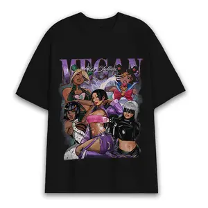 Megan Cosplay Art - The Graphic Design Cotton Short Sleeve T-Shirts