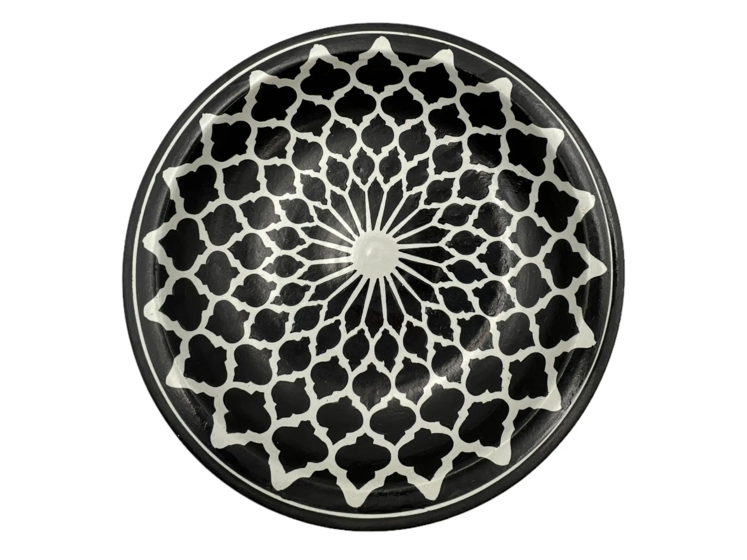 Fez Maya Plate | Handcrafted Fez Clay Pottery – Natural Pigments & Traditional Moroccan Craftsmanship