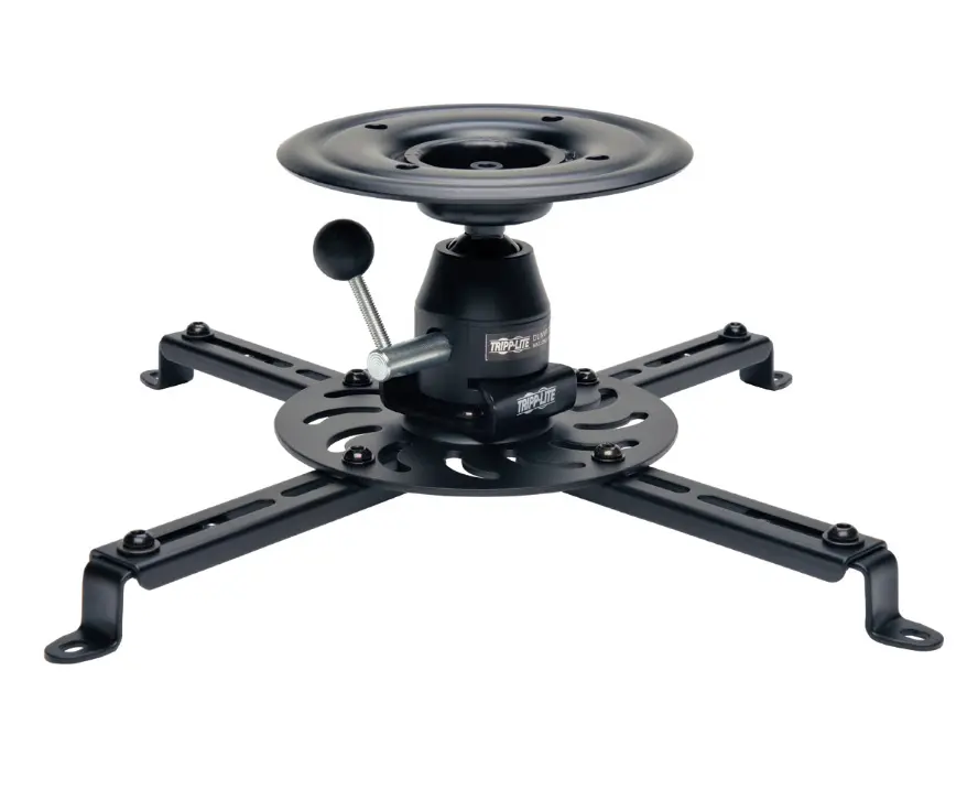 Tripp Lite TRL-DUNVPJT Durable Full Motion Universal Metal Digital Projector Ceiling Mount for Restaurants, with Adjustable Audio & Video Accessories, Connector, Concrete Compatibility, Ball Joint, Spacers, Washers