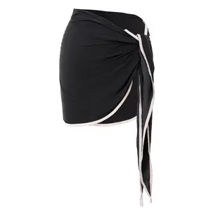 Black Tropic Shore Sarong