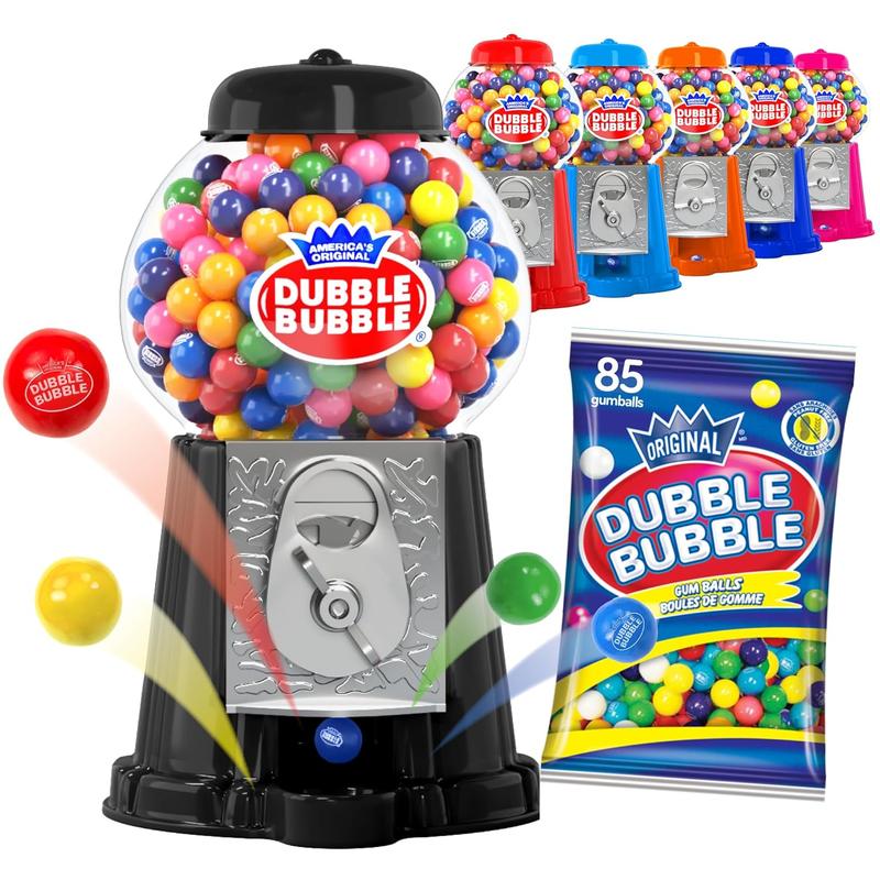 Gumball Candy Machine – Fun Coin-Operated Toy Bank with 85 Colorful Gumballs – 8.5'' Candy Dispenser for Kids – Perfect for Gifting & Playtime
