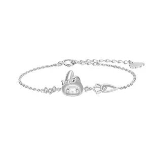 Sanrio Melody Bracelet - Adjustable Band with Delicate Charm for Everyday Wear & Gifts - Soft Fabric Accessory for Fans of Sanrio Characters