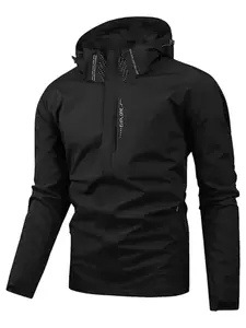Men's Water-Resistant Windproof Jacket For Outdoor Sports And Leisure, Fall