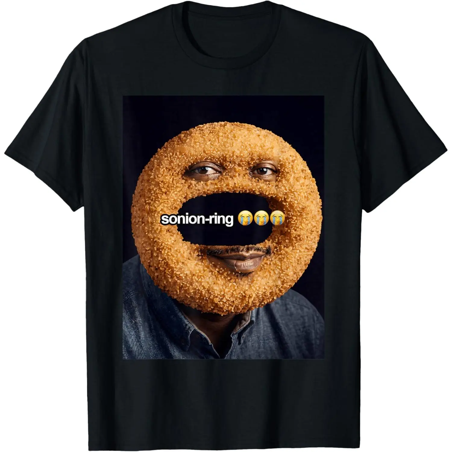 Women's Vintage Round Neck Short-Sleeve Graphic T-Shirt, Funny SONION Ring Meme Son Brainrot Tops