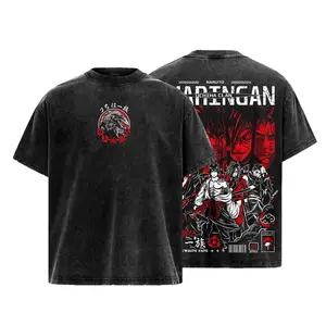 Uchiha Clan - Madara - Sasuke - Shisui - Obito Vintage Washed T-Shirt | Sharingan Anime Graphic Tee | Heavy Cotton Oversized Streetwear | Dark Ninja Manga Shirt Gift for Naruto Fans