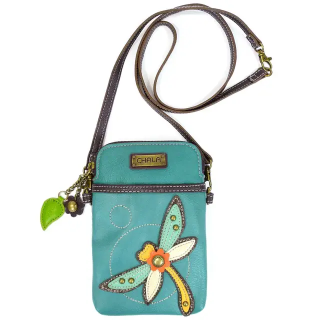 Dragonfly - Turquoise Chala Cellphone Crossbody