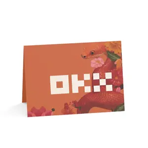 OKX Serpant Greeting Card