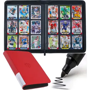 9 Pocket Trading Card Zip Binder, 360 Cards, Premium Exo-Tec Album Material, 20 Side-Loading Pages, Folder for Collectible Games, Sports, TCG