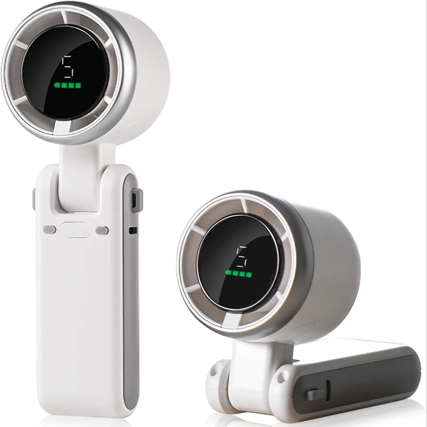 Portable Handheld Mini Turbine Fan, USB Rechargeable Travel Neck Fan, 5 Speed Settings, 15000 Rpm, Up to 12 Hours Battery Life, Handheld Turbine Cooling, Multifunctional Cooling Fan, USB Powered Fan, High Speed Fan, Adjustable Speed Fan