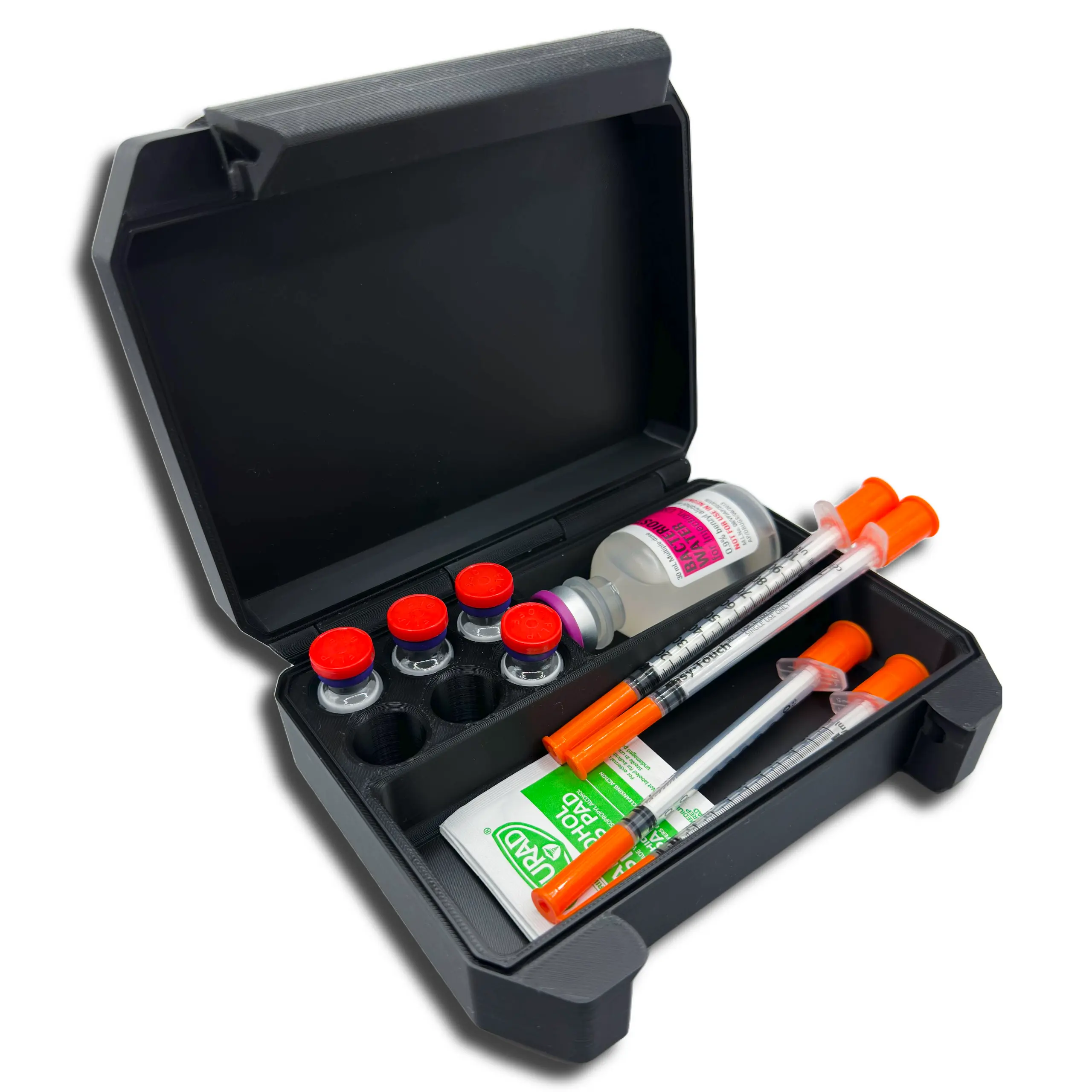 6-Slot Vial Storage Organizer Case – Diabetes, Hormone Therapy, Vitamins & Wellness Supplies Boxes