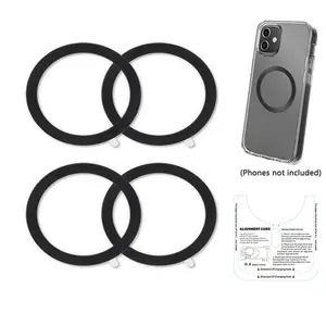 Magnetic Ring for Magsafe, Ultra-thin Metal Magnetic Ring Sticker, Phone Accessories Compatible with iPhone 16/15/14/13/12 Series, Samsung Galaxy Series