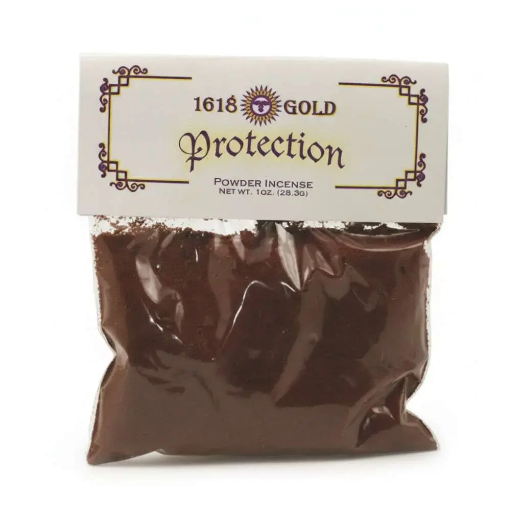 Protection Powder Incense — Self-Lighting Blend 1 oz Hoodoo Conjure Formula