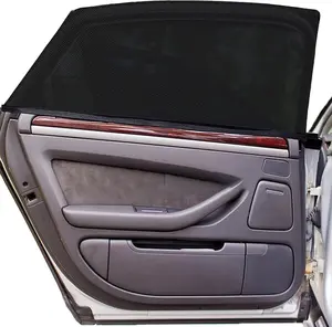 Car Window Mosquito Net - 4 Pack Anti-Insect & Sunshade Curtain for Side Windows, Privacy Mesh Screen, Compatible with Most Cars Full Coverage, Car Exterior Accessories