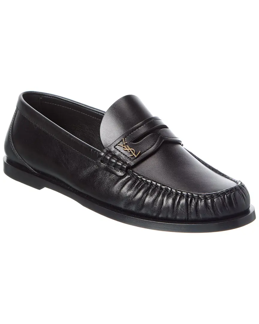 Saint Laurent Cassandre Leather Loafer