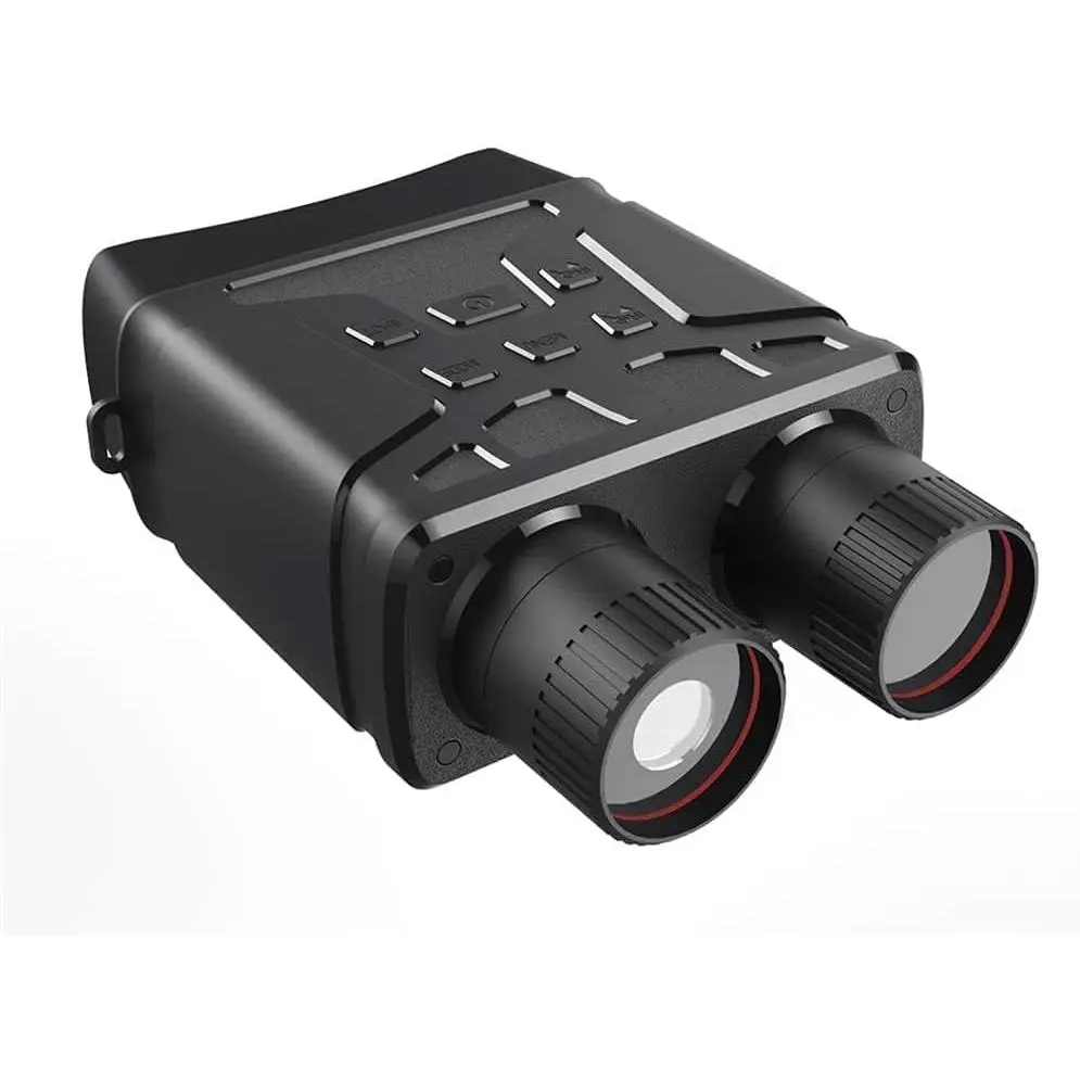 4K Night Vision Binoculars with Infrared Scope - 5X Zoom, 2.4'' LCD, 1080p Video, 128GB Card, Motion Detection for Outdoor Exploration, Camping