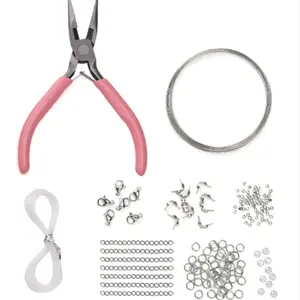 Jewelry Tool Kit 4.5 Inch Needle Nose Pliers Set, Mini Craft Pliers with Comfortable Grip, Ideal for Wire Bending and Metalwork