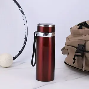 33.81oz Large Capacity Insulated Cup with Leak-Proof Lid & Carry Strap - Double-Wall Vacuum Insulation for Hot/Cold Drinks, Glossy Finish, Durable & Lightweight Thermos for Camping, Gym, Travel