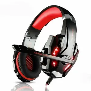 Ninja Dragon G9300 LED Gaming Headset with Microphone for PC PS4 Xbox Mobile - 40mm Driver, USB Powered, 3.5mm Jack, Crystal Clear Communication, Elite Gaming Audio
