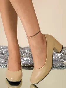 Fashion Stylish Women's High Heel Sandals, Elegant Comfortable Soft Insole, Chunky Heels, Office Casual Wear, Plus Size, Perfect Gift