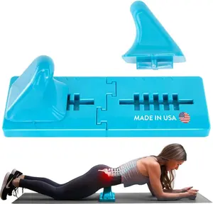 Thrival Wave Fully Adjustable Spine Support & Psoas Release Tool for QL Hip Flexor Back Hamstring Glute Iliacus Neck Relief Blue Muscle Recovery Made in USA
