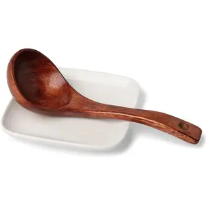 (White, 1)  4.75 Inches Large Spoon Holder for kitchen Counter ,Ceramic Spoon Rest for Stove Top , White Coffee Spoon Rest, Cooking Utensil Rest, Kitchen Accessories, Dishwasher Safe (White, 1)