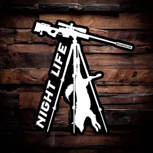 Nite Life Thermal Night Vision Predator Hunter sticker, Laptop Water Bottle Decal Sticker