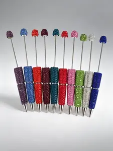 30-Piece Set Glitter Rhinestone Ballpoint Pens, Cute Shiny DIY Pens, Includes 10 Ink Refills and Extenders, Aesthetic Office Writing Gift