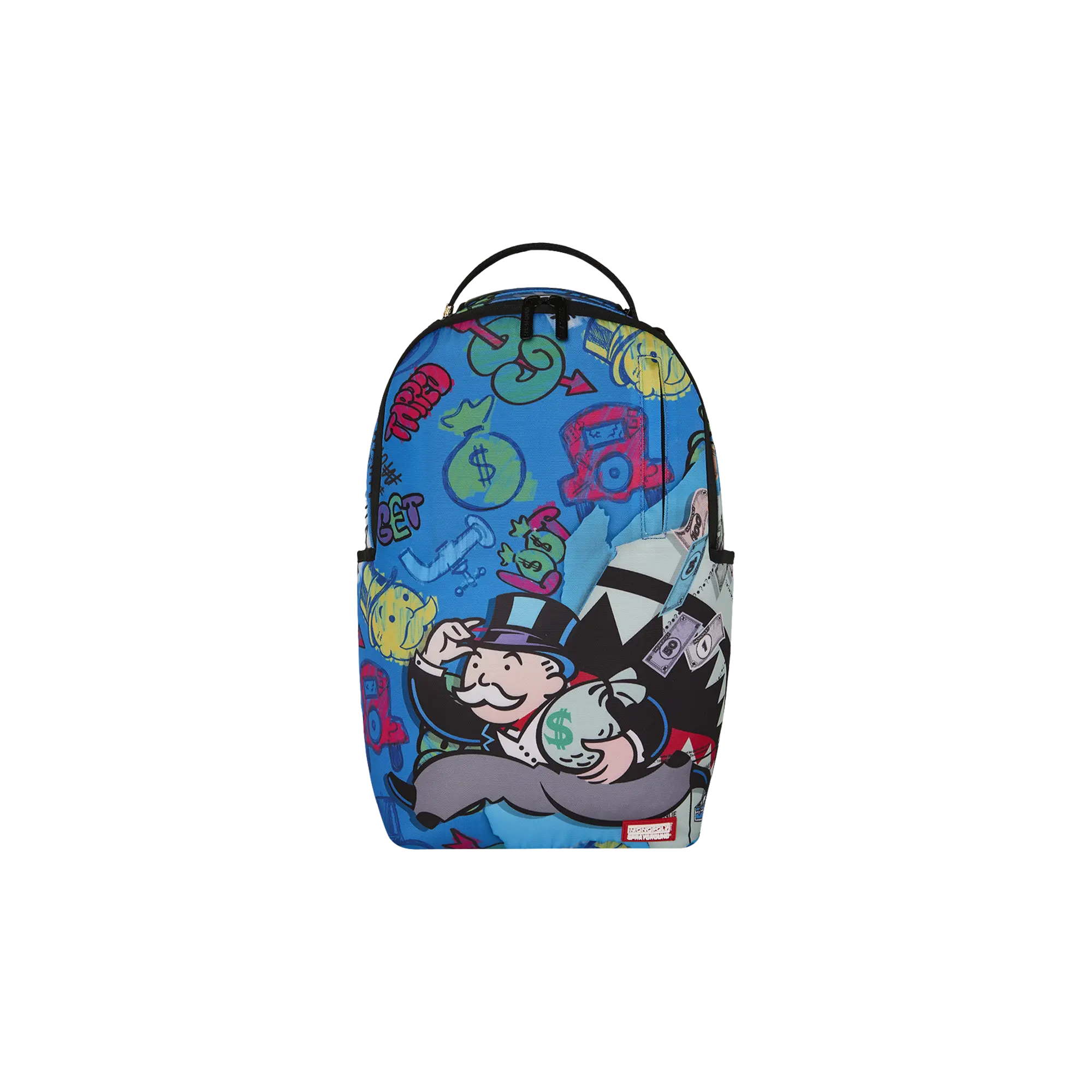Monopoly Tear Through Backpack "Blue Multi" B9207