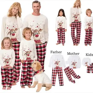 2024 Christmas Matching Family Pajamas Set - Breathable Cotton Sleepwear/Pajamas Christmas Wife