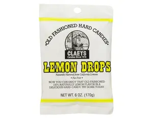 Claey's Old Fashioned Hard Candy Lemon, 6 Ounce