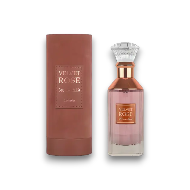 Lattafa Velvet Rose Eau De Parfum, Unisex Fragrance with Rose-Patchouli & Musk, 100 ML Single Item