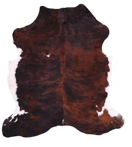 SUPER SALE Brindle Natural Cowhide Rug - Large 6'9"H x 6'3"W