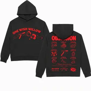 One Wi5h Will0w Hoodie, Obs3ssion Movie Inspired Graphic Sweatshirt, Horror Fan Gift
