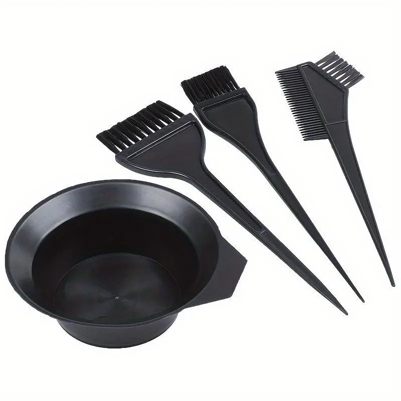 1set Professional Hair Dyeing Kit with Comb, Brush & Mixing Bowl - Ideal for DIY Salon-Quality Coloring & Bleaching at Home, Perfect for Partial Hair Color Treatments, Hair Dye Accessories, Hair Color Tools