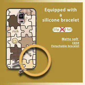 Dirt-resistant Protective Phone Case For Samsung Galaxy Note4/N9100 heat dissipation Youth Ring Bracelet Cartoon Funny Anti-knock Cute Solid Color Personality Back Cover Creative