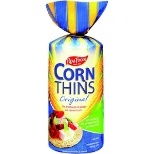 Real Foods Organic Original Corn Thins 5.3 oz (Pack of 6)