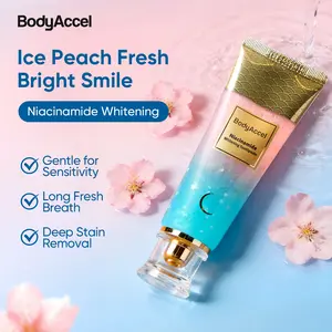 BodyAccel 【Triple Whitening】Niacinamide Whitening Toothpaste (Free Dry&Wet Teeth Strips Included), Essential for Home and Travel, Make Your Smile Shine（Z）