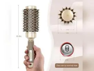 AIMIKE Round Brush, Nano Thermal Ceramic & Ionic Tech Hair Brush, Round Barrel Brush with Boar Bristles for Blow Drying, Styling, Curling