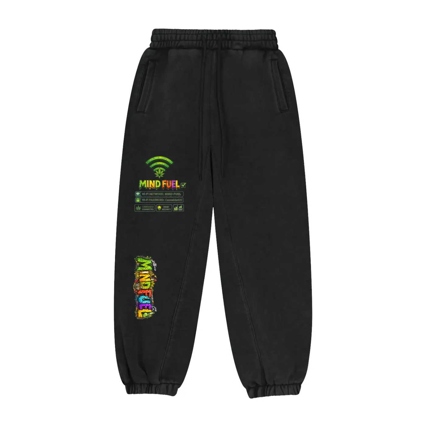 Unisex Vintage Warm Fleece Heavyweight 5% Other Fibers Cotton Blend Joggers - Drawstring Waist, Long Length, Washed Look, Basics, Outdoor Ready, Casual Wear, RU0077, S, Do Not Bleach